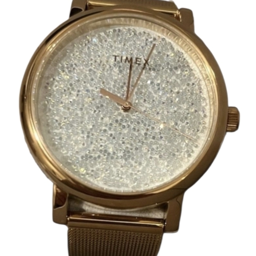 Timex Gold Crystal Dial Women's Watch, NEW